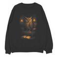 Owl Library Books Wisdom Reading Vintage Scholar Unisex Sweatshirt