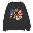 Patriotic German Shepherd Dog Books Baseball American Flag Unisex Sweatshirt Patriotic German Shepherd Dog Books Baseball American Flag Unisex Sweatshirt