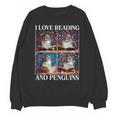 Penguin Love Reading And Penguins Child Book Lover Unisex Sweatshirt