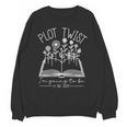 Plot Twist I'm Going To Be A Big Sister Literary Book Kids Unisex Sweatshirt