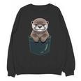 Pocket Otter Lover Introvert Cute Animal Fun Surprise Unisex Sweatshirt Pocket Otter Lover Introvert Cute Animal Fun Surprise Unisex Sweatshirt