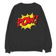 POW -Adults Kids Comic Book Cartoon Pop Art Novelty Sarcastic Unisex Sweatshirt POW -Adults Kids Comic Book Cartoon Pop Art Novelty Sarcastic Unisex Sweatshirt