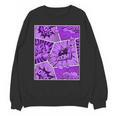 Purple Comic Book Purple Color Graphic Unisex Sweatshirt