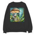 Rabbit Reading Book Under Large Mushroom Easter Bandana Unisex Sweatshirt