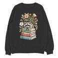 Raccoon Books Reading Flowers Unisex Sweatshirt
