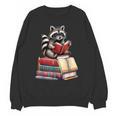 Raccoon Reading Books Matching Bookworm Readers Librarian Unisex Sweatshirt Raccoon Reading Books Matching Bookworm Readers Librarian Unisex Sweatshirt