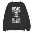 Read Banned Books PET DOGS FIGHT EVIL Read Banned Books Dog Unisex Sweatshirt