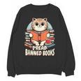 I Read Banned Books Shirt Cat Lover Bookworm Reader Men Women Kids Unisex Sweatshirt