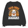 Read More Books Booooks Ghost Pumpkin Cute Teacher Halloween Unisex Sweatshirt