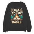 Read More Books Camping Outdoors Travel Campfire Smores Unisex Sweatshirt