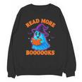 Read More Books Halloween Book Cute Ghost Reading Teaching Unisex Sweatshirt