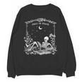Read In Peace Skeleton Reading Book Halloween Bookish Unisex Sweatshirt
