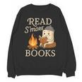 Read S'More Books Campfire Reading Book Lovers Camper Unisex Sweatshirt