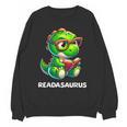 Readasaurus Reading Dinosaur Book Reader Bookworm Unisex Sweatshirt Readasaurus Reading Dinosaur Book Reader Bookworm Unisex Sweatshirt