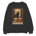 The Reader Cat Book Reading Halloween Tarot Card Unisex Sweatshirt The Reader Cat Book Reading Halloween Tarot Card Unisex Sweatshirt