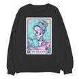 The Reader Retro Reading Skeleton Books Flowers Tarot Card Unisex Sweatshirt The Reader Retro Reading Skeleton Books Flowers Tarot Card Unisex Sweatshirt