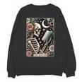 The Reader Tarot Card Skeleton Reading Book Bookworm Bookish Unisex Sweatshirt The Reader Tarot Card Skeleton Reading Book Bookworm Bookish Unisex Sweatshirt