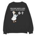 Reading 6-7 Silly Goose Read Books Bookish Bookworm Unisex Sweatshirt