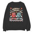 Reading Book Lover School Librarian Hooray It's Library Day Unisex Sweatshirt Reading Book Lover School Librarian Hooray It's Library Day Unisex Sweatshirt