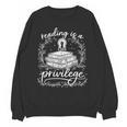 Reading Is A Privilege Vintage Reading Lover Books Unisex Sweatshirt