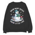 Reading Snowman So Many Books Christmas Books Readers Unisex Sweatshirt