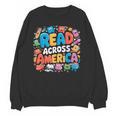 Reads Across Tee America Books Reader Reading Teacher Unisex Sweatshirt