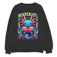 Readsalotl Axolotl Book Lovers Axolotls Unisex Sweatshirt