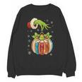 Retro Christmas Ornament Book Christmas Teacher Librarian Unisex Sweatshirt