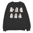 Retro Ghost Reading Books Halloween Bookish Ghost Bookworm Unisex Sweatshirt Retro Ghost Reading Books Halloween Bookish Ghost Bookworm Unisex Sweatshirt