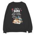 Retro Just A Girl Who Love Dogs Books And Coffee Bookworm Unisex Sweatshirt Retro Just A Girl Who Love Dogs Books And Coffee Bookworm Unisex Sweatshirt