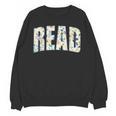 Retro Read Floral Reading Bookworm Librarian Book Lover Unisex Sweatshirt Retro Read Floral Reading Bookworm Librarian Book Lover Unisex Sweatshirt