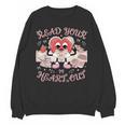 Retro Read Your Heart Out Valentine’s Day Teacher Book Lover Unisex Sweatshirt