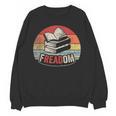Retro Vintage FREADom Anti Ban Books Freedom To Read Unisex Sweatshirt