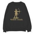 Robin Hood The Archer Book Cover Illustration In Gold Unisex Sweatshirt Robin Hood The Archer Book Cover Illustration In Gold Unisex Sweatshirt