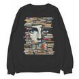 RtY Book Man Graphic Eyes Colorful Art Small Unisex Sweatshirt RtY Book Man Graphic Eyes Colorful Art Small Unisex Sweatshirt