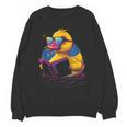 Rubber Duck Rubber Duckie Reading Book Rubber Duckling Unisex Sweatshirt