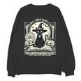 Salem Witch Book Club Vintage Halloween Cat Book Lover Unisex Sweatshirt