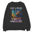 Save A Dragon Ride A Wingleader Books Dragon Lover Cute Unisex Sweatshirt