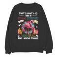 School Secretary Read Books And Know Things Flowers Flamingo Unisex Sweatshirt