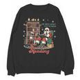 He Sees What You'Ve Been Reading Santa Christmas Bookish Unisex Sweatshirt