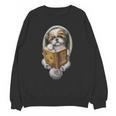 Shih Tzu Book How To Train Your Human Funny Dog Motif Unisex Sweatshirt