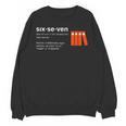 Six Seven Meme Reading Book Lover 6-7 67 Definition Unisex Sweatshirt