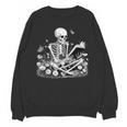 Skeleton Reading Book Floral Dark For Book Lovers Unisex Sweatshirt Skeleton Reading Book Floral Dark For Book Lovers Unisex Sweatshirt