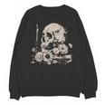 Skull Books Flowers Goth Reader Grunge Dark Alt Aesthetic Unisex Sweatshirt Skull Books Flowers Goth Reader Grunge Dark Alt Aesthetic Unisex Sweatshirt