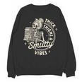 Smut Book Reader Spicy Romance Thick Thighs & Smutty Vibes Unisex Sweatshirt