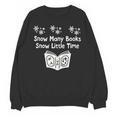 Snow Many Books Snow Little Time Reading Christmas Book Club Unisex Sweatshirt Snow Many Books Snow Little Time Reading Christmas Book Club Unisex Sweatshirt