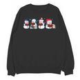 Snowman Reading Books Teacher Librarian Bookworm Christmas Unisex Sweatshirt