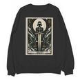 Tarot Cards Guide Book Esoteric Mysticism Clothing Tarot Card Justice Unisex Sweatshirt