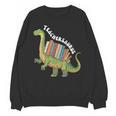 Teachersaurus Dinosaur Teachers Dino Reading Book Librarian Unisex Sweatshirt