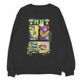 Teenage Mutant Ninja Turtles Retro Neon Comic Book Panels Unisex Sweatshirt